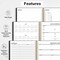2025-2026 Appointment Book Planner - 8.5"x11" (Minimalist Black)
